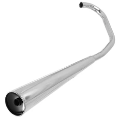 Escapamento Pro Tork Modelo Original Compatível Cbx 200 Strada 1993 1994 1995 1996 1997 Cromado