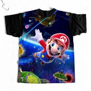 CAMISETA INFANTIL SUPER MARIO GALAXIA SUBLIMAÇÃO 06 ao 14 em Oferta na Shopee