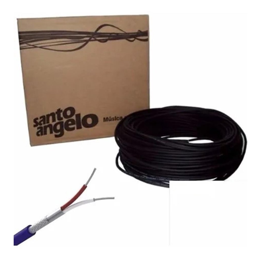 Promocao Rolo De Cabo Microfone Santo Angelo X30 30 Metros