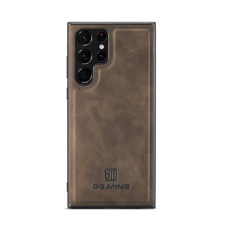 DG MING Capa Magnética Forte Para Telefone Samsung Galaxy S21 S22 S23 Ultra Plus S20 FE S21FE Nota20 PU Protetora À Prova De Choque