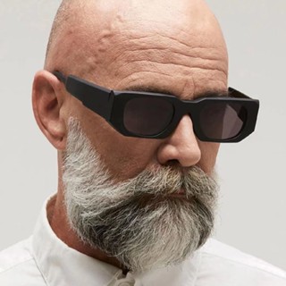 Óculos De Sol Masculinos Proteção Solar Uv Moda Personalidade Retro Moldura Quadrada Femininos Tiro De Rua Em Forma Côncava Condução