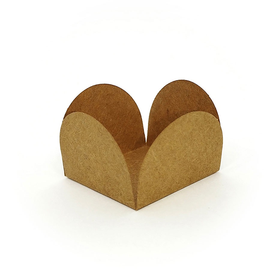 Forminhas para Doces 4 Pétalas Kraft  - 50 unidades - FunFestas - Rizzo Distribuidora em Oferta na Shopee