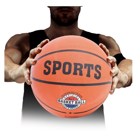Bola De Basquete Basketball Borracha Tamanho Peso Padrão Reforçada Profissional Oficial Resistente