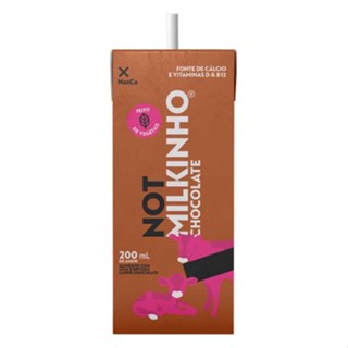 Bebida Vegetal com Soja e Ervilha Chocolate Not Milkinho Caixa 200ml