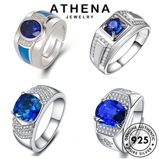 ATHENA JEWELRY anéis em pura legítima anel masculina masculino esmeralda berloque solitário pratas casamento prata de 925 safira simplicidade aliança compromisso original joias M088