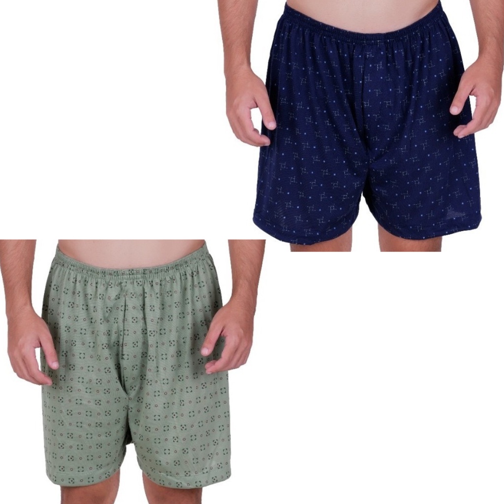Kit 2 Samba Canção Masculino Short Pijama Dormir Malha fria em Oferta na Shopee