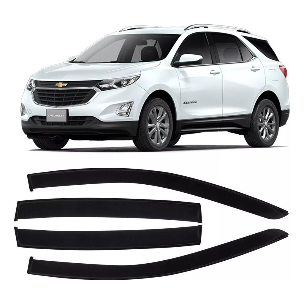 Calha De Chuva Defletor Gm Equinox 2017 A 2022 4 Portas Fume Ecoflex 70.023A