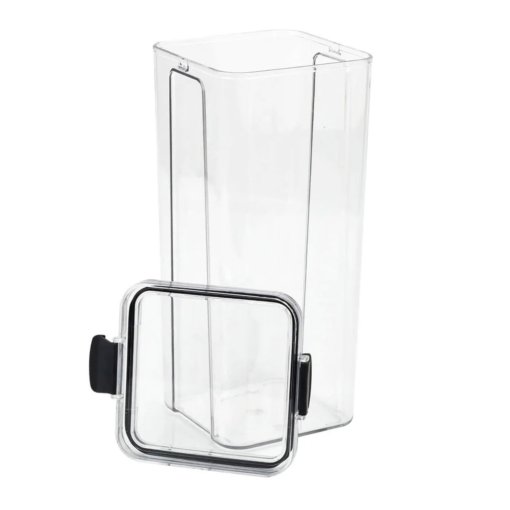 Pote Hermetico Tampa 1300ml Conserva Trava Veda Multiuso Acrilico Transparente Resistente Alimento Tempero Armario Cozinha Armazenamento Organizaçao Resistente Empilhavel