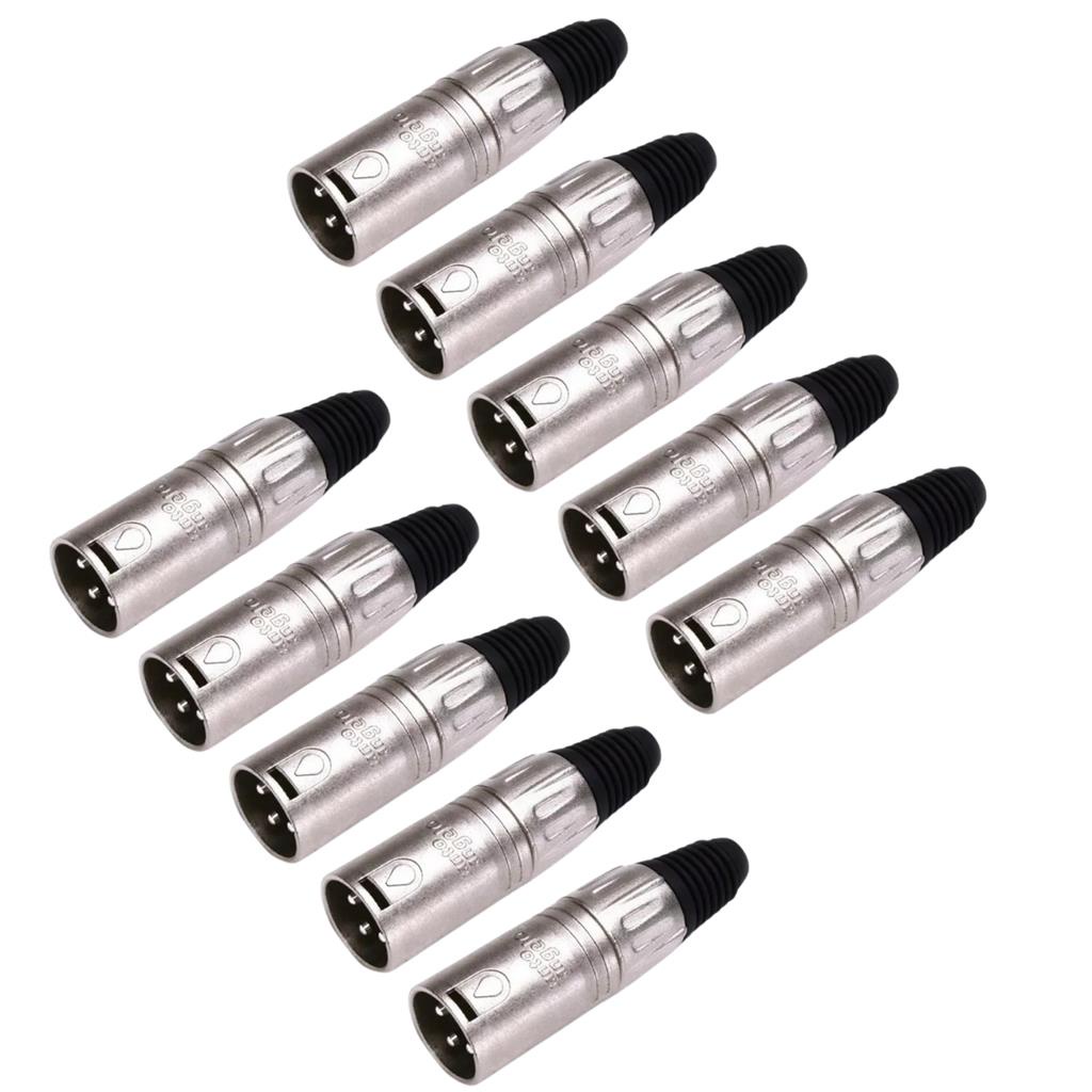 Plug PLG XLR SAS L3MNN01 Conector Macho 5 Pares Santo Angelo em Oferta na Shopee