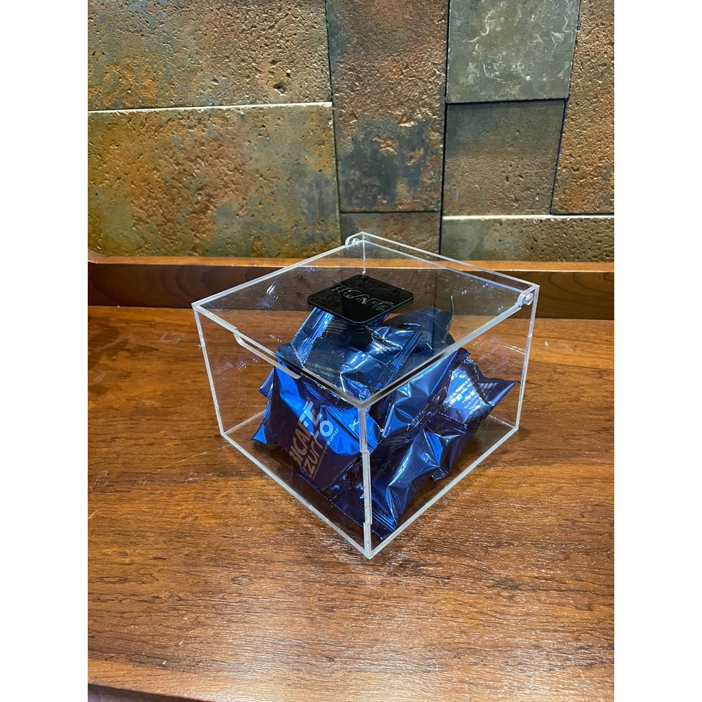 Acrilica Caixa Porta Cápsulas Delta Q Design Ultra Resistente Transparente