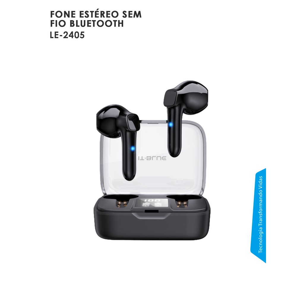 FONE ESTEREO SEM FIO BULETOOTH LE-2405