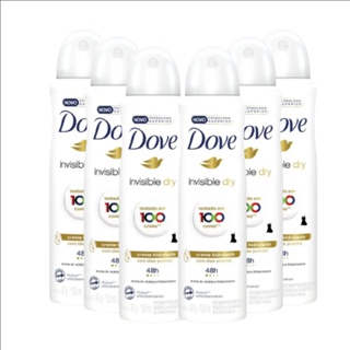 Kit 6 Desodorantes Dove Aerosol Antitranspirante Spray Invisible Dry 150ml