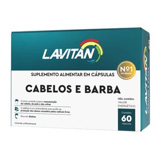 Multivitamínico Lavitan Cabelos Barba Homem 60 Comprimidos