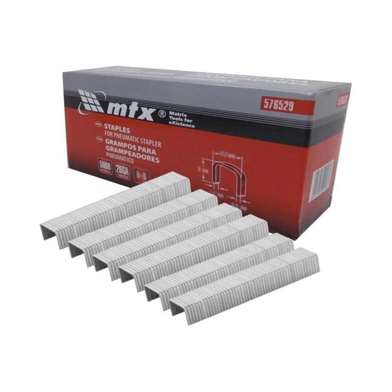 Grampos P/ Grampeador Pneumático 06 Mm - 5000 Pcs MTX
