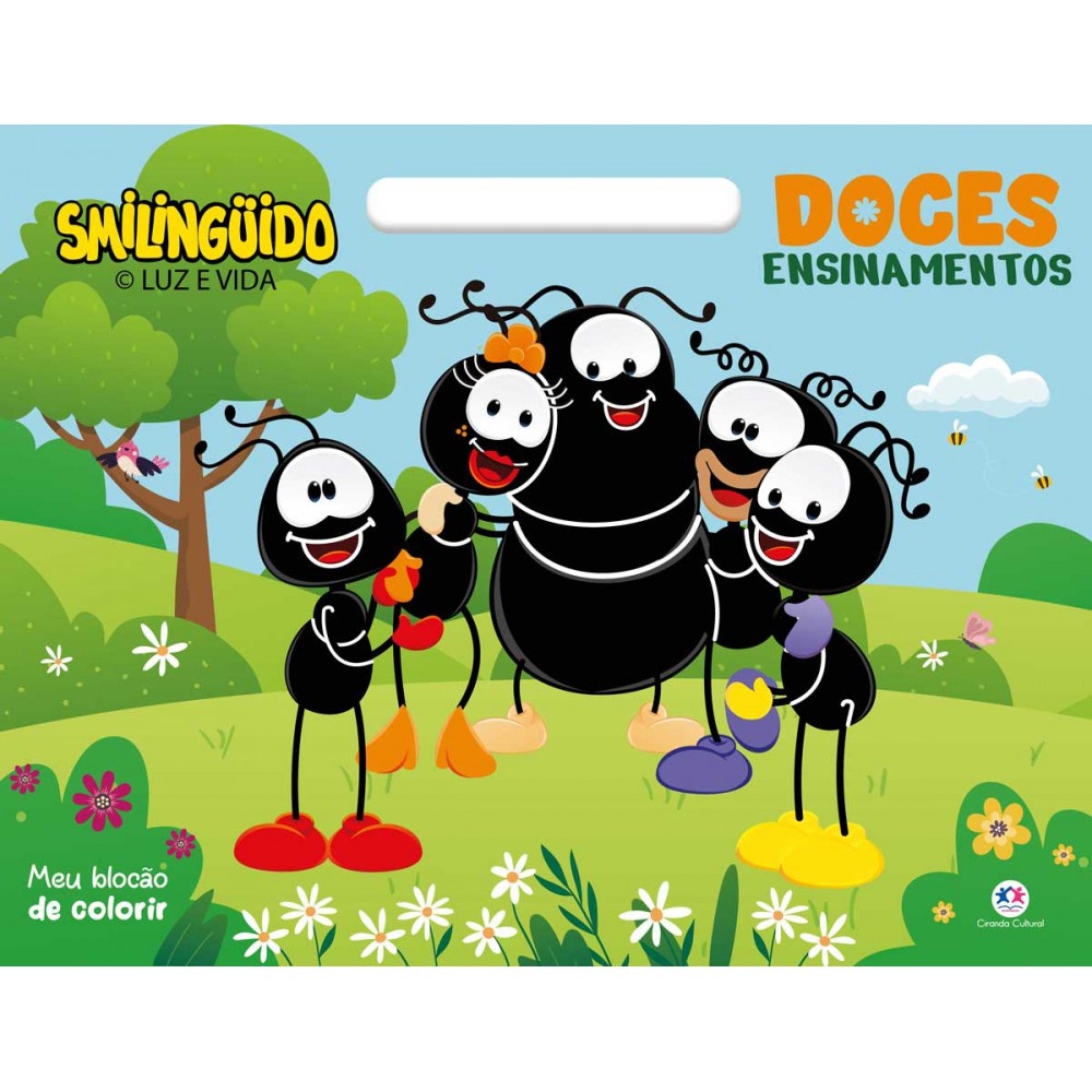 Livro Blocão de colorir Smilinguido - Doces ensinamentos em Oferta na Shopee