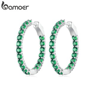 Bamoer Clipes De Orelha De Luxo Totalmente Incrustados 5 Cores Jóias De Moda Para Mulheres Presentes