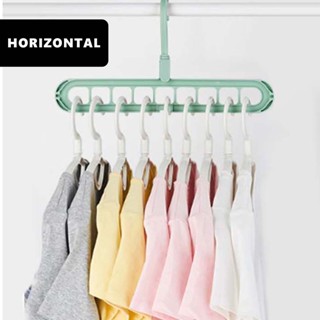 1 Peça Cabide Mágico 9 Furos Roupa Organizador Multi-Dobrável