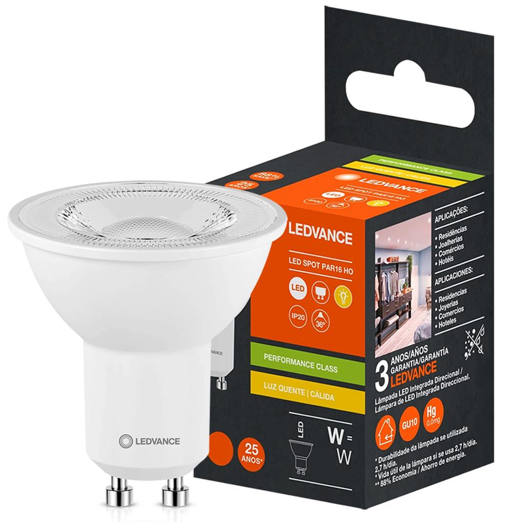 Lampada Led Dicroica Par16 4W 3000K Luz Amarela Ledvance em Oferta na Shopee