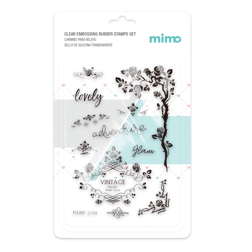 Carimbo para Relevo - Florais - Mimo - 11 x 16 cm em Oferta na Shopee