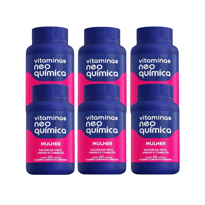 Kit 6x Multivitamínico Centrotabs Mulher 60Cáp - Neo Química