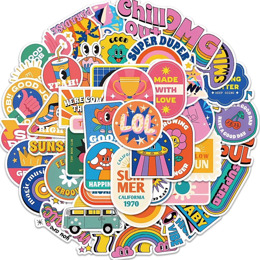 50PCS Adesivos À Prova D'água Para Grafite Pintado Mão Vintage Capacete De Bicicleta Decalques De Lápis LanLanStickersWorld em Oferta na Shopee