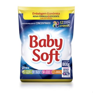 Lava Roupas Pó Baby Soft Concentrado 800G
