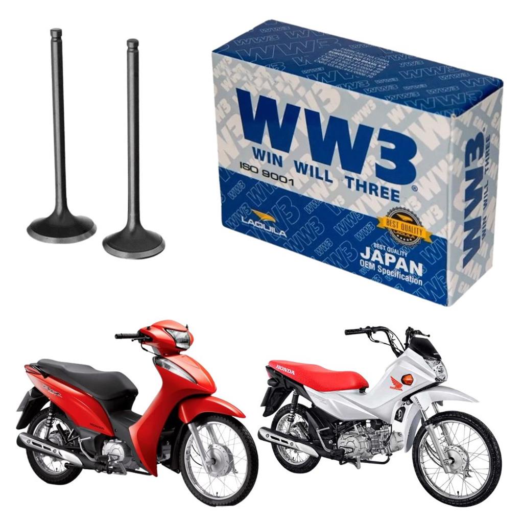 Valvula Admissao Escape Biz 100 Pop  Neo At 115 Ww3 Original em Oferta na Shopee