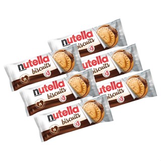 6 NUTELLA BISCUIT BISCOITO WAFER CREME DE AVELÃ FERRERO 41G