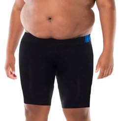 Bermuda Térmica Esportiva Short Plus Size Sem Costura G1 G2 Ant Assadura Academia Fitness Treino