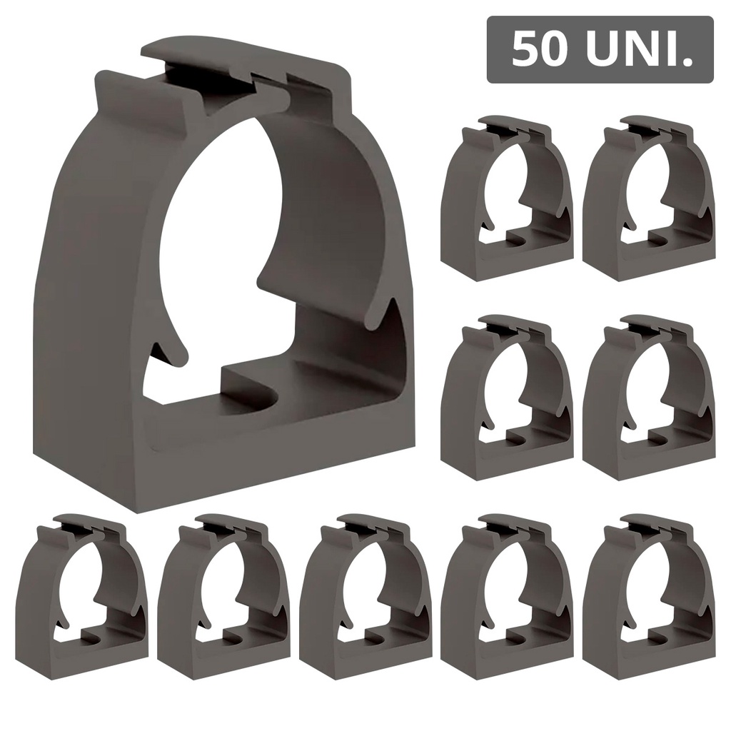 Kit 50 Pçs Abraçadeira Click PVC P/Tubo Condulete 3/4 Polegadas Varias Cores em Oferta na Shopee