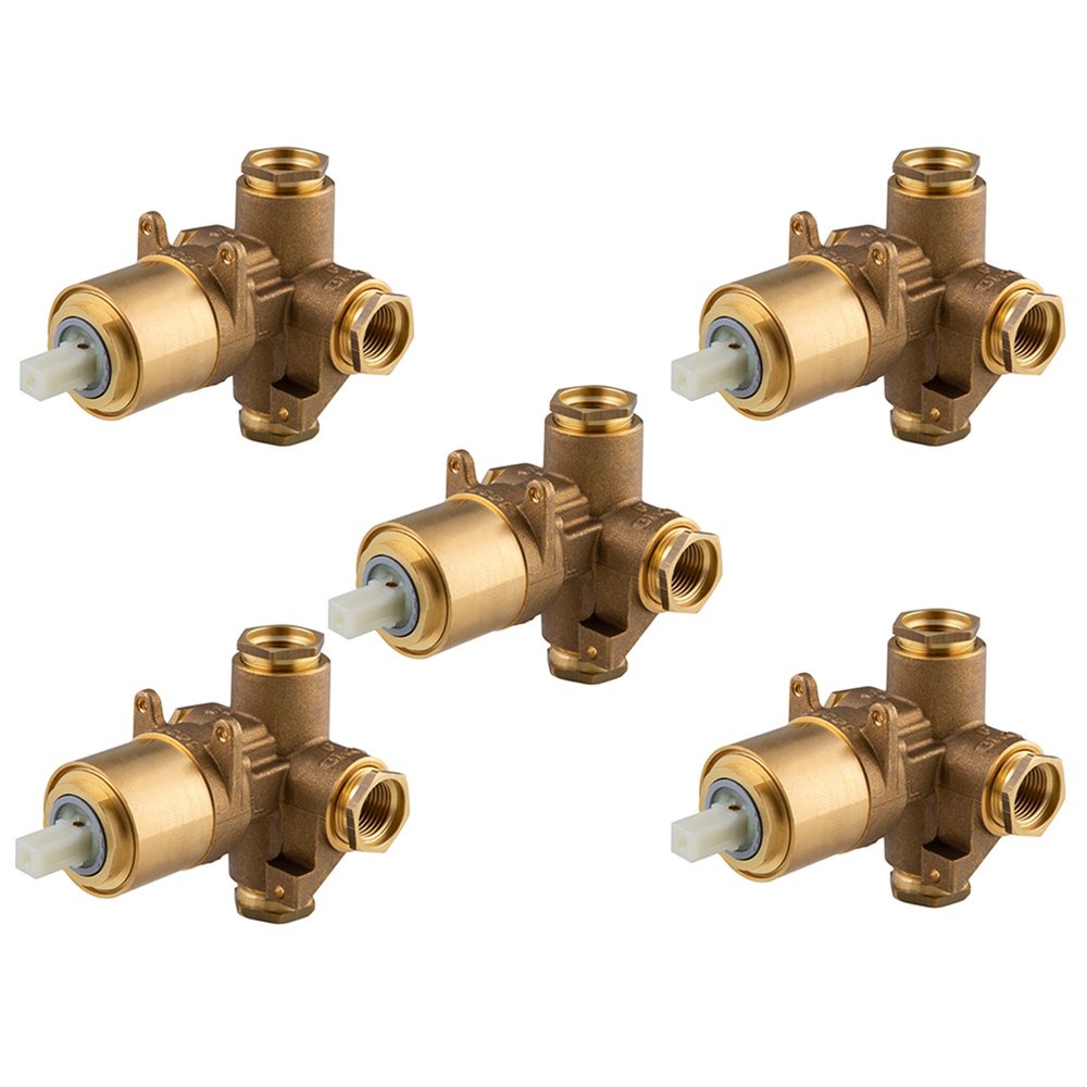 Kit Misturador Base Monocomando Banheira/Chuveiro Alta Pressão 1/2 e 3/4 Docol Com 5 Peças