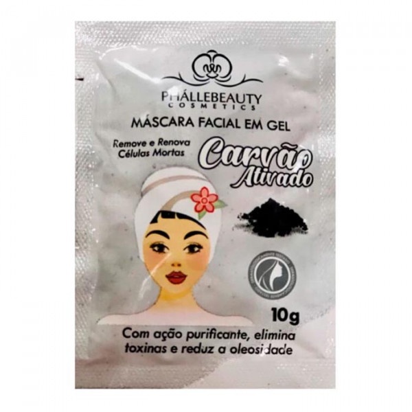 Sachê Máscara Facial Carvão Ativado Phállebeauty - PH0081