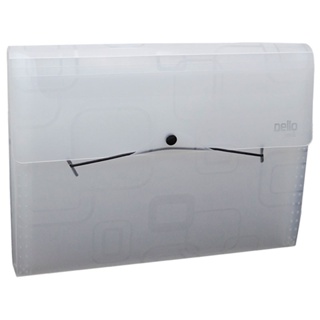 Pasta sanfonada A4 com 12 divisórias Cristal 6070.H Dello em Oferta na Shopee