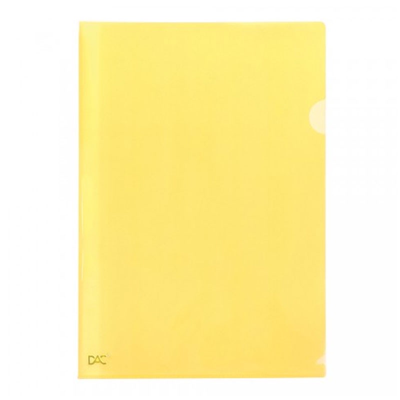 Pasta em L ofício Amarelo 041PP-AM pacote com 10 unidades Dac - Stationery