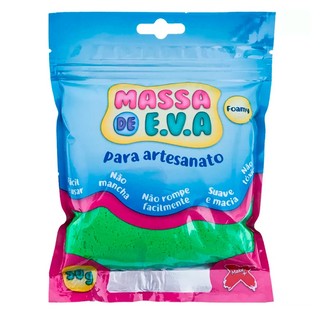 Massa de EVA Foamy p/artesanato 50g Verde Escuro 13013 Make + em Oferta na Shopee