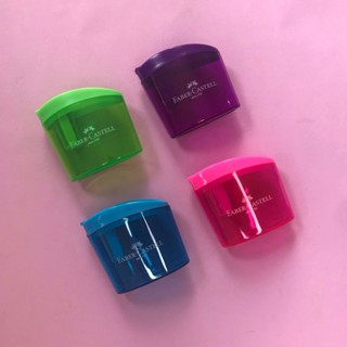 Apontador lapis com deposito CLICKBOX faber castell - unidade