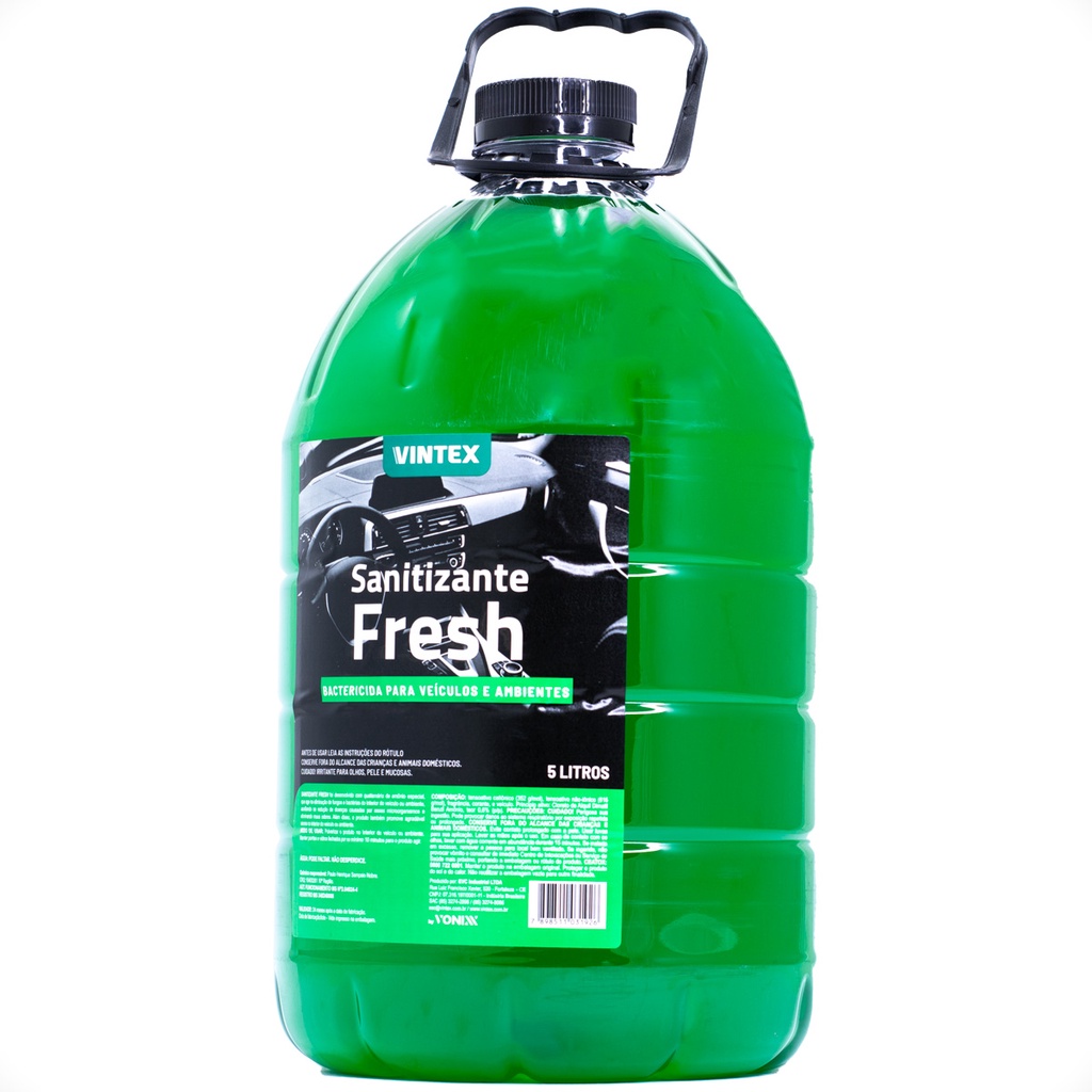 Sanitizante Fresh Odorizante Cheirinho Perfuma Limpeza Automotiva 5l Vintex