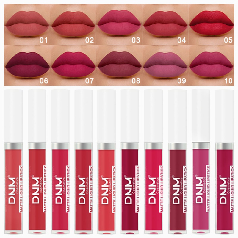 18 Cores Baton Matte Lipstick DNM Batom De Longa Duração À Prova D'água/Maquiagem