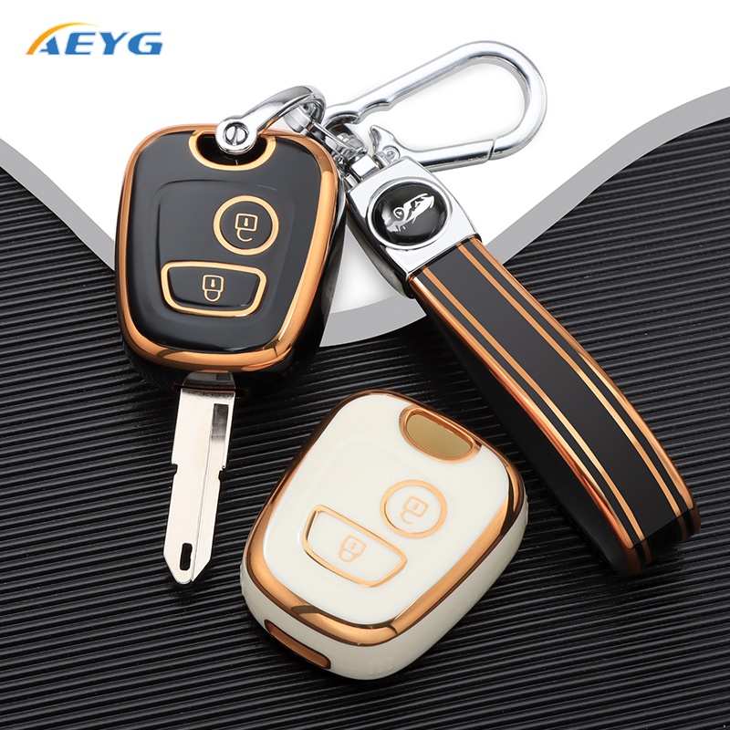 Tampa Do Estojo Com Chave TPU Para Carro Peugeot 106 107 206 207 306 307 406 407 Acessórios Automotivos Citroen C1 C4