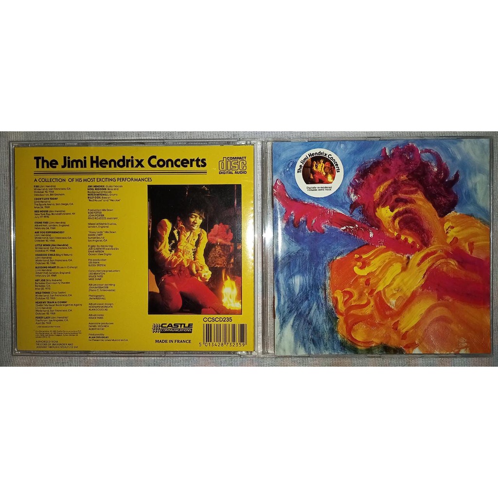 Cd Usado Jimi Hendrix The Jimi Hendrix Concerts Imp CDU10083