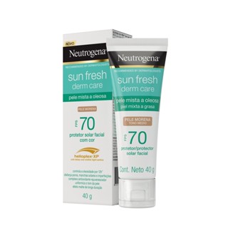 Protetor Solar Facial Para Pele Oleosa Neutrogena Sun Fresh Derm Care Pele Morena Fps 70 - 40G
