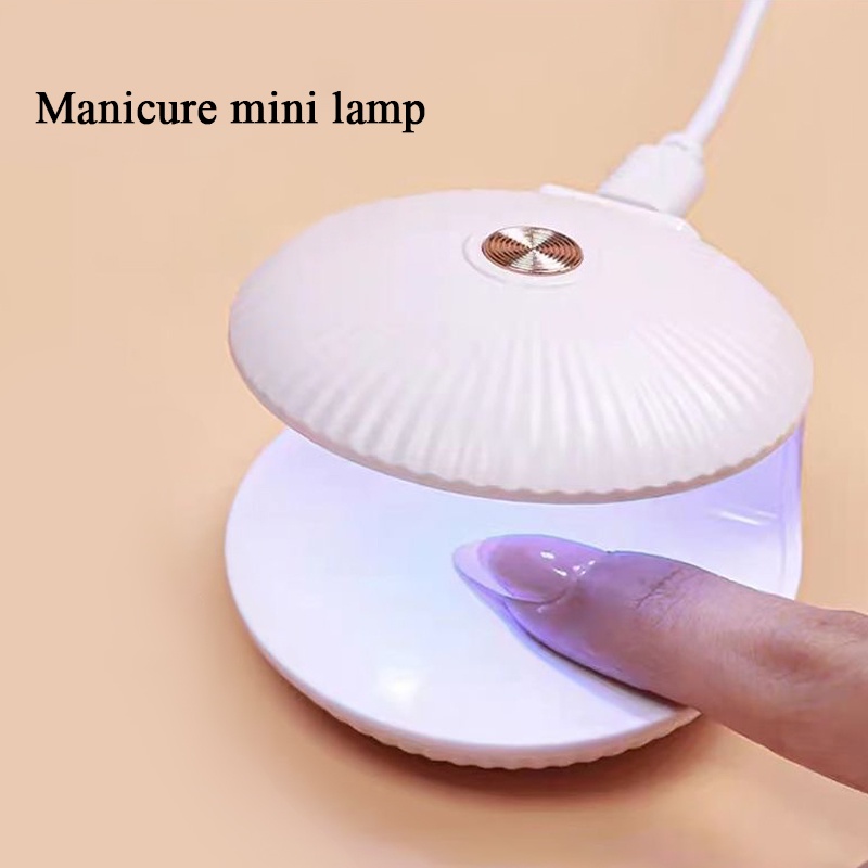 Shell Secador UV De Lâmpadas De Unhas Mini Máquina De Fototerapia Com Um Único Dedo Secagem Rápida Ferramentas Portáteis De Manicure Curado Em Verniz