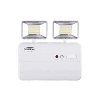 LUMINÁRIA DE EMERGÊNCIA LED 10W 2 FARÓIS 6500K - BLUMENAU