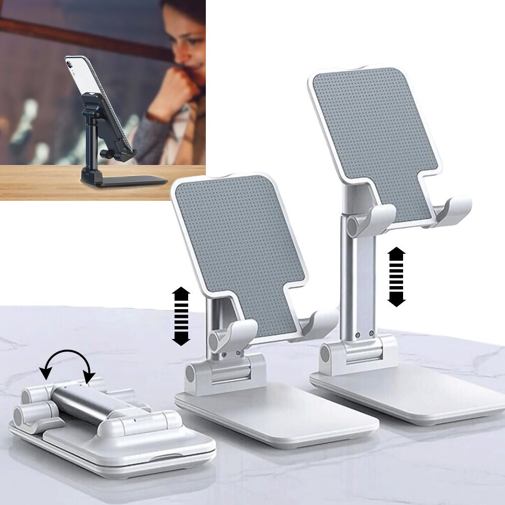 Suporte Ergonômico Dobravel Portátil Celular Tablet Ajustável Mesa Estudo Home Office