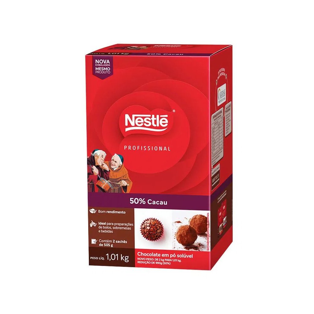 Chocolate Em Pó 50% 1,01kg - Nestle