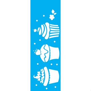 Stencil Doces Cupcakes 10x30 Opa 1866 em Oferta na Shopee