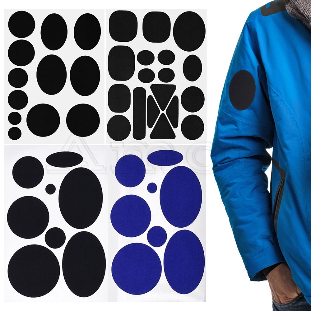 1Sheet Adesivos Autoadesivos Pretos Para Jaquetas Calças Reparação Patch/Multi-purpose Sem Traço Sacos De Roupas De Capa De Chuva