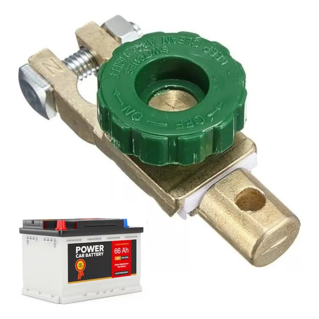 Terminal De Bateria Corta Corrente Chave Geral Carro DNI7574 Conector Automotivo Universal - Spare Parts and Accessories for Vehicles