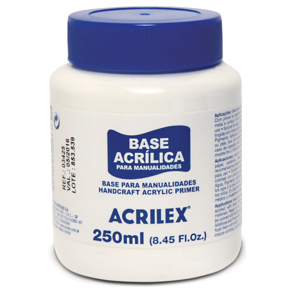 Base preparatória Acrilica para Artesanato 250ml Acrilex