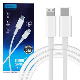 Cabo Carregador Tipo C Para iPhone Lightning 2 Metros USB-C